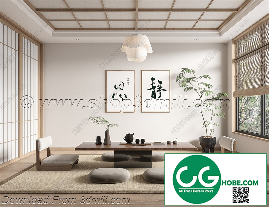 Tea Room 71 3D Model